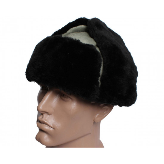 Winter-Ohrenklappen, moderner taktischer synthetischer Ushanka-Hut mit Fell