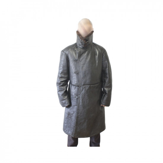 ソビエト連邦将校最高ランクのソ連の珍しい革の冬のコート