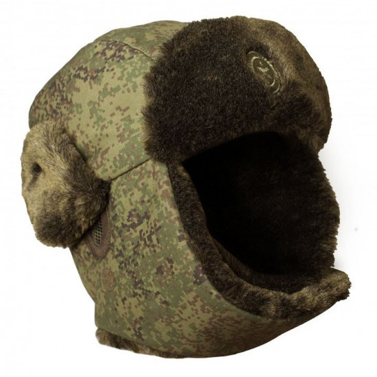 Russian Army Officers Ushanka modern digital camo winter hat 2017 Russian Army Officers Ushanka modern digital camo winter hat 2017