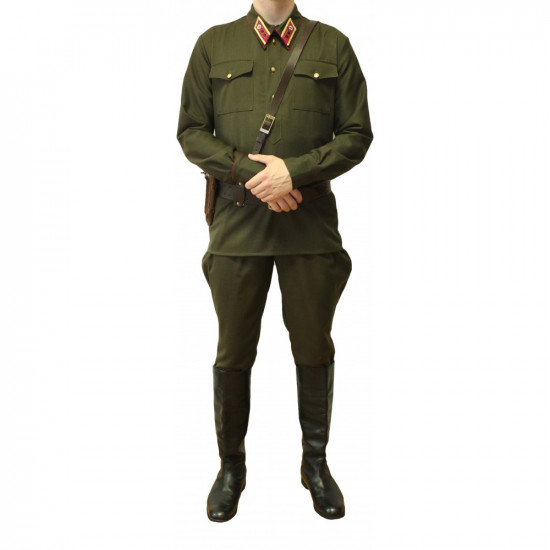 Lieutenant d'infanterie Uniforme kaki de l'armée soviétique