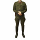 Leutnant Infanterie Sowjetarmee Khaki Uniform