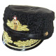 ADMIRAL Russe MARINE Flotte hiver CHAPEAU PAPAKHA Cuir de vachette