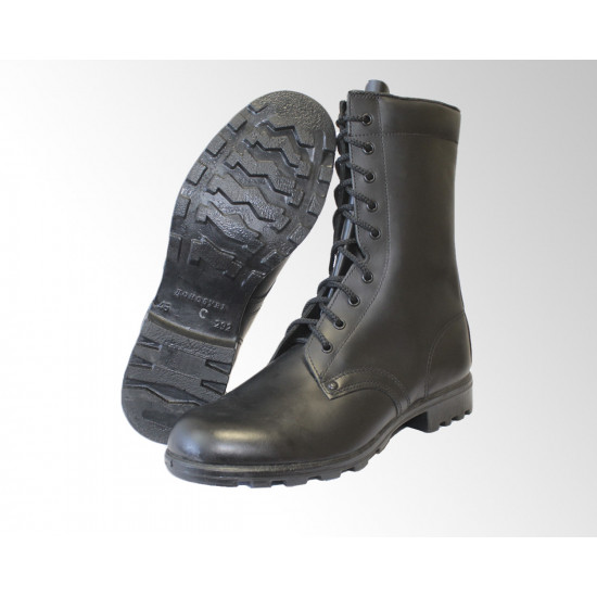 Airsoft demi-season statutory high ankle chrome leather boots