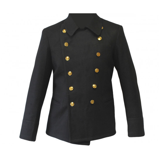 Soviet fleet / russian naval winter warm officer's jacket, coat 'bushlat' Soviet fleet / russian naval winter warm officer's jacket, coat 'bushlat'
