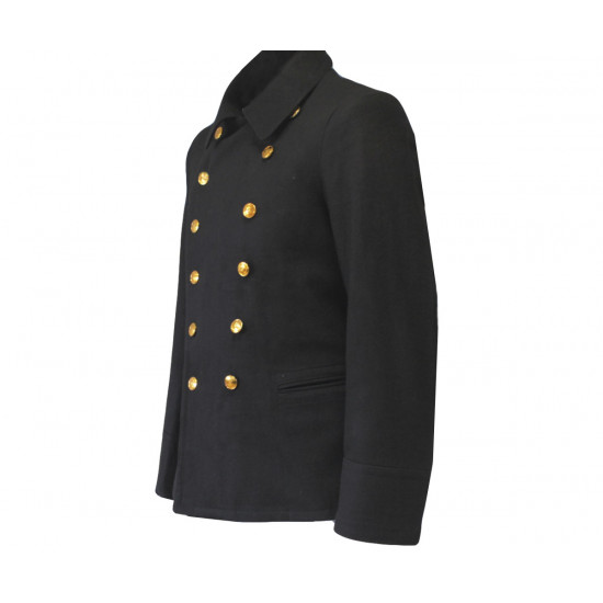 Soviet fleet / russian naval winter warm officer's jacket, coat 'bushlat'