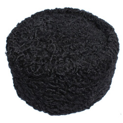 Black Karakul Kubanka   winter Astrakhan fur hat Papaha Black Karakul Kubanka   winter Astrakhan fur hat Papaha