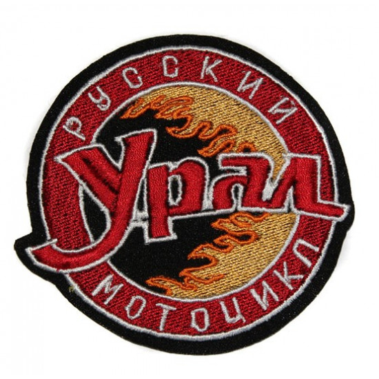   bikers patch with ural bike 95