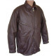   air force pilot Shevretka brown leather military jacket