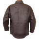   air force pilot Shevretka brown leather military jacket