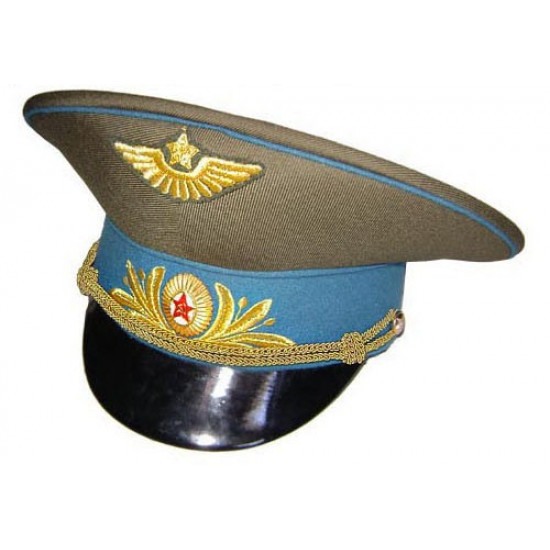 Ensemble de tous les jours d'URSS en kaki avec un chapeau