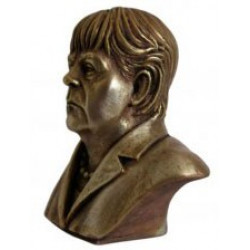 Buste de la chancelière allemande Angela Merkel Buste de la chancelière allemande Angela Merkel