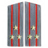 Combined Arms Senior Officers parade overcoats shoulder boards