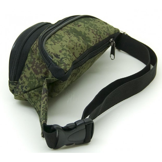 Modern Russian tactical digital camo waist bag