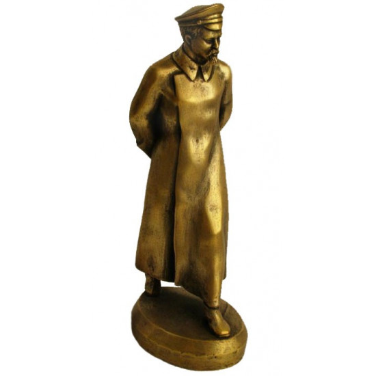   Bronze statue Soviet revolutioner of Dzerzhinsky bust 