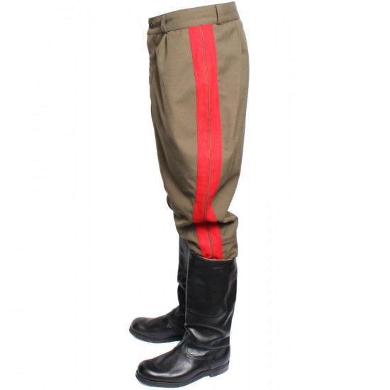 Galife WWII generales de infantería rusa Pantalones rojos soviéticos