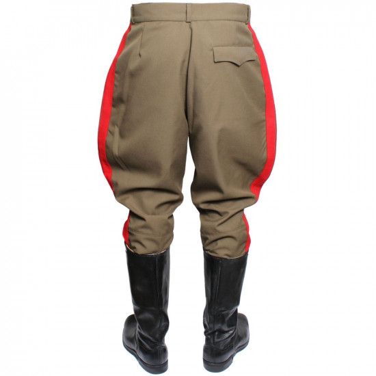 Galife WWII generales de infantería rusa Pantalones rojos soviéticos