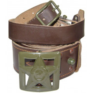 Armée soviétique Ceinture en cuir de campagne russe avec les généraux de l'URSS Armée soviétique Ceinture en cuir de campagne russe avec les généraux de l'URSS