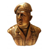 Präsident von Venezuela Hugo Chavez Bronzebüste Präsident von Venezuela Hugo Chavez Bronzebüste