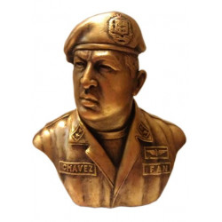 Buste en bronze du président vénézuélien Hugo Chavez Buste en bronze du président vénézuélien Hugo Chavez