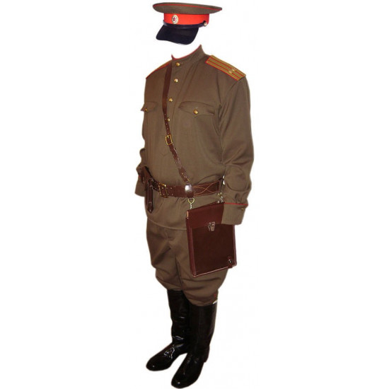 Oficial ruso infantería uniforme militar de la URSS