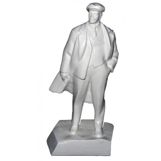 Busto de oro en miniatura del revolucionario comunista ruso Vladimir Ilyich Ulyanov (también conocido como Lenin).