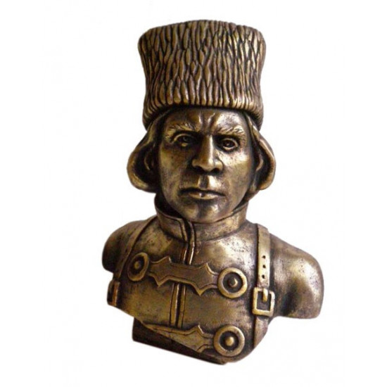 Nestor MAKHNO Ukrainian Cossack bronze bust