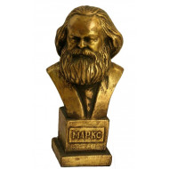 Philosophe allemand Karl Marx buste en bronze et cuivre Philosophe allemand Karl Marx buste en bronze et cuivre