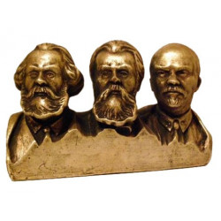 Personnages célèbres - buste en bronze de Marx, Engels et Lénine Personnages célèbres - buste en bronze de Marx, Engels et Lénine