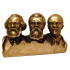 Berühmte Personen - Bronzebüste von Marx, Engels und Lenin