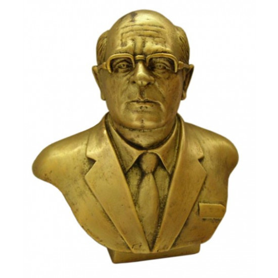 Mikhail Gorbachev USSR president brass bust