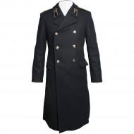 Naval Fleet USSR Navy woolen black Overcoat Naval Fleet USSR Navy woolen black Overcoat