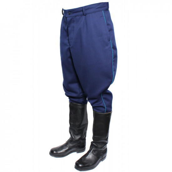 Ejército soviético WWII pantalones azules de la fuerza aérea rusa de Galife