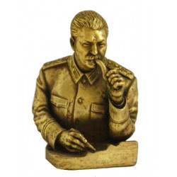 Joseph Staline avec pipe Buste russe en bronze Joseph Staline avec pipe Buste russe en bronze