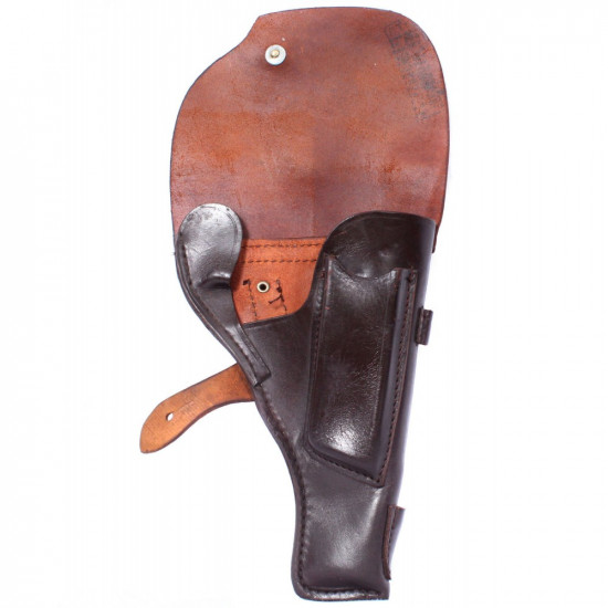Brown Red Army   leather holster for TT pistol