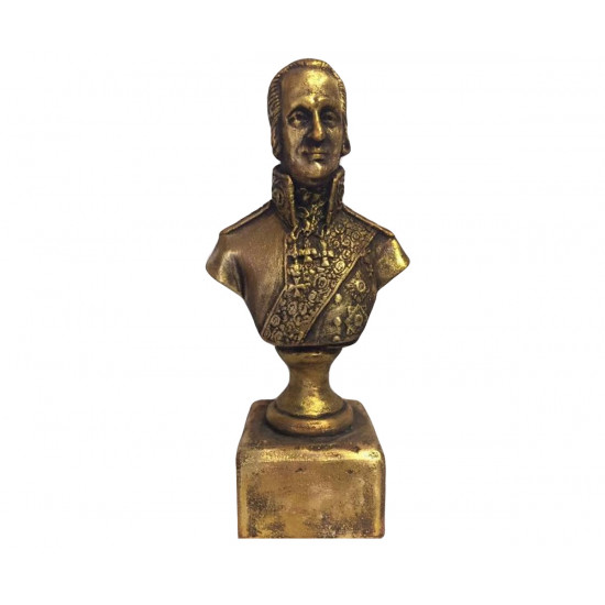 Bronze bust of    admiral of the 18th century Ushakov