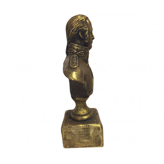 Busto de bronce del comandante naval ruso y almirante del siglo XVIII Ushakov