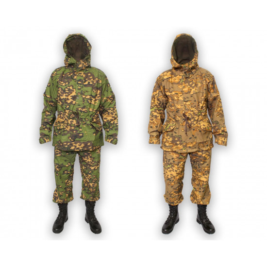 Russischer Frosch Camo Masking Uniform Partizan 2-seitig reversible Ratnik Anzug