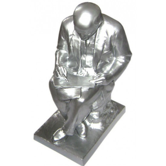   big metal Lenin sculpture by L. Fridman