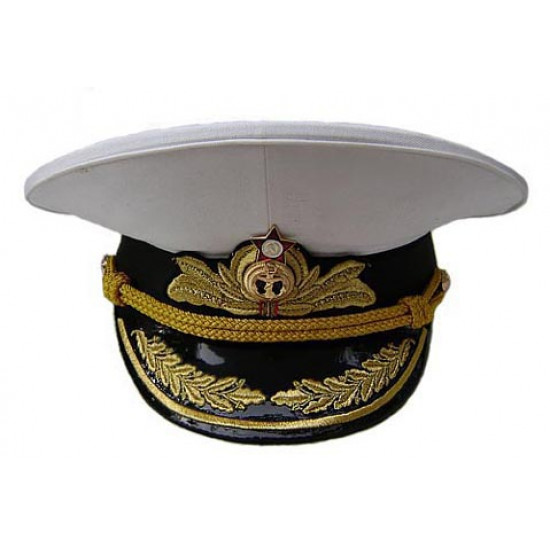 Soviético / vicealmirante del desfile ruso uniforme naval con sombrero