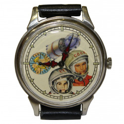Rare Soviet Mechanical wrist Watch "MOLNIJA / Molnia" Y. Gagarin and V. Tereshkova SPACE Rare Soviet Mechanical wrist Watch "MOLNIJA / Molnia" Y. Gagarin and V. Tereshkova SPACE