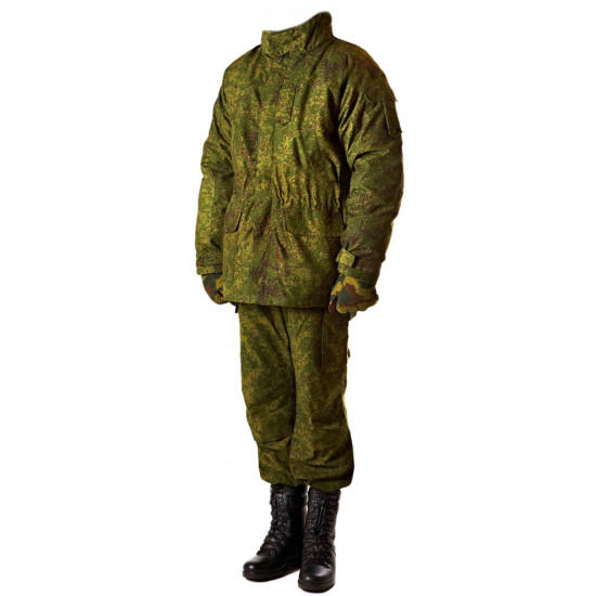 Russian army winter digital camo uniform flora new type