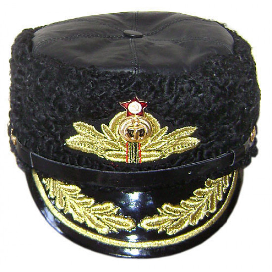 Soviet /   naval admiral winter papaha hat animal leather