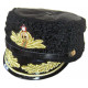 Soviet / russian naval admiral winter papaha hat animal leather