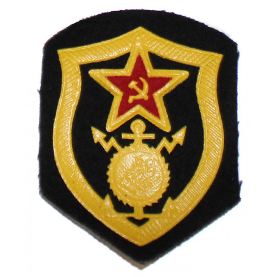   military shoulder boards "ca soviet army" with patch construction battalion