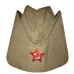 Soviet red ussr army   soldier's military green wwll summer hat pilotka Soviet red ussr army   soldier's military green wwll summer hat pilotka