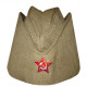 Soviet red ussr army   soldier's military green wwll summer hat pilotka
