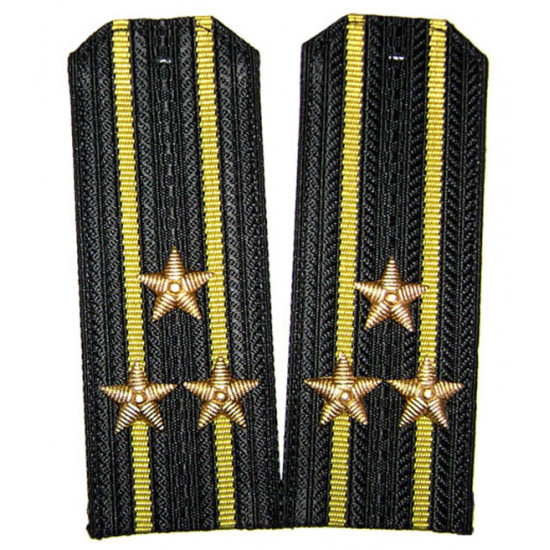 Soviet / russian original naval shoulder boards navy high-ranking officer