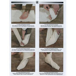 Calcetines de telas del pie militares de ejército rusos