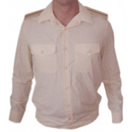 Militaires de la flotte bleu marine soviétiques chemise crémeuse Militaires de la flotte bleu marine soviétiques chemise crémeuse