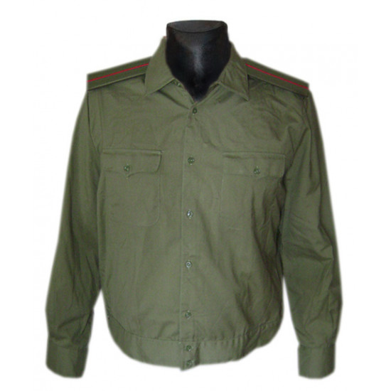 Soviet army military green officer shirt